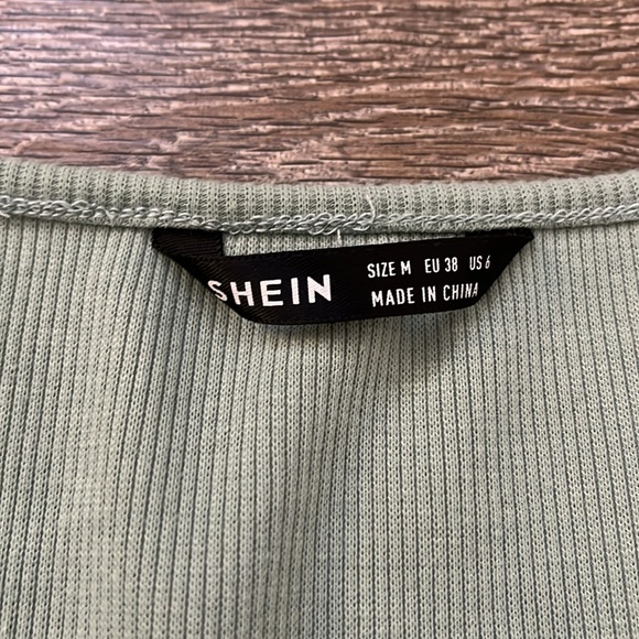 Zip Crop Top Cardigan Shirt Sage Green Long Sleeved Size Medium - Picture 3 of 7